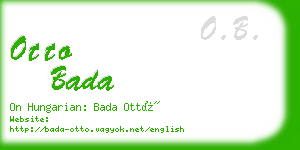 otto bada business card